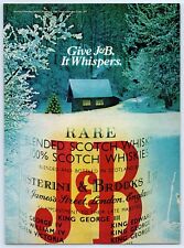 J&B Scotch Whiskey Scotland GIVE J&B IT WHISPERS X-Mas 1981 Print Ad 8