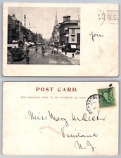 High Street Tram Street View Buildings Postcard picture