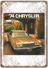 1974 Chrysler Vintage Auto Ad Retro Look Metal Sign AM4636 picture