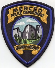 MERCED CALIFORNIA Gateway To Yosemite POLICE PATCH picture