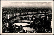 Vintage Lyon France Real Photo Postcard Bridges on the Saone River RPPC picture