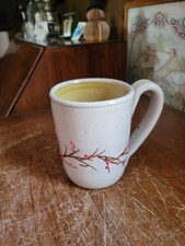 Salmon Falls Mug Red Winter Berries Brown Branch picture