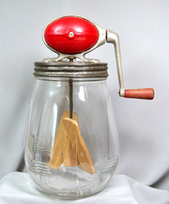 Dazey No. 4 Butter Churn ~ Dazey Corporation St. Louis Red Football Tulip Jar picture