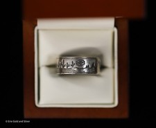 MOD Harley Davidson Sterling Silver Carve A Classic Path Landscape Ring SZ 10.5 picture