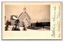 RPPC TADOUSSAC Quebec QC Canada Catholic Church picture