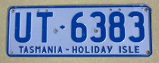 VTG (1976-98) Genuine TASMANIA Australia License Plate--