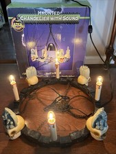 Vintage 1997 GEMMY Haunted Chandelier Light Halloween Prop NO SOUND picture