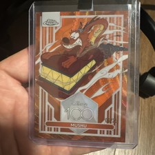 2023 Topps Chrome Disney 100 #41 Mushu Orange Wave Refractor /25 SSP picture