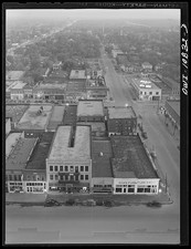 Photo:1930s Downtown Aerial Main Street Storefronts picture