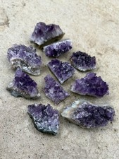 Bulk Natural Amethyst Clusters Lot- Beautiful 10 Pc Uruguay Amethyst Crystals picture