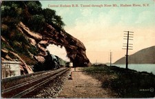 Central Hudson River Ralroad Train Tunnel NY 1910 Postcard New York KL14 picture