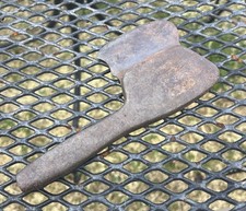 Vintage Clicking Hatchet Leather Cutting Tool Clean Sharp United Machinery USMC picture