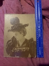 1890s Vintage Studio Portrait Photograph Fashion Ephemera Junk Journal Art Prop picture