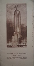 1930s-40s Empire State Building MENU Observatory DECO picture