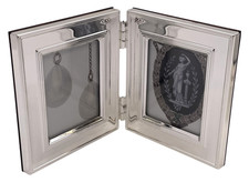 Christofle Silverplate Double Picture Frame Circa 1970s in New Condition picture