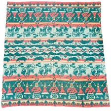 Vintage 40s 50s Camp Blanket Native American Indian Design Buffalo Hunting picture