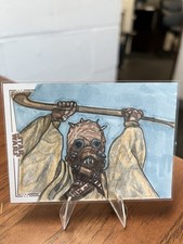2026 Topps Chrome Star Wars Galaxy Tusken Raider Sketch Auto by Michael Garcia picture