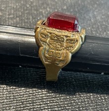 READ Vtg Captain Midnight 1946 Mystic Sun Ring Ovaltine Secret Squadron Red picture