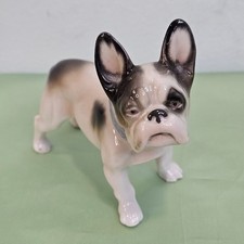 Vintage Metzler Orloff French Bulldog Figurine Porcelain Rare Germany picture