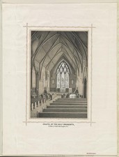 Burlington New Jersey Chapel of the Holy Innocents St Marys Hall c1869 Interior picture