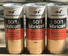 vintage johnson 2 cycle oil for outboards and snowmobiles 50/1 , 1 pint 3 includ picture