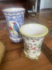 NWT ANTHRO LOU ROTA VASES WOODPECKER & PRAYING MANTIS picture