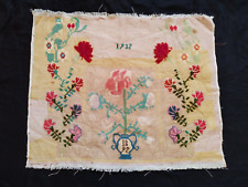 vintage fabulous french needlepoint Crosstitch pillowcase embroidery item739 picture