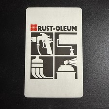 VTG Rust-oleum Single Swap Advertisement Playing Card picture