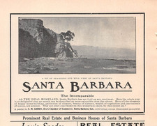 antique 1905 ads SANTA BARBARA CA The Incomparable + Local Business Ads picture