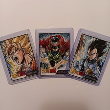 (3)DRAGONBALL PSC PERSONAL SKETCH CARDS 1/1 BURCH free s&h picture