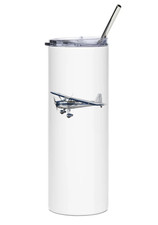 Luscombe Model 8A Stainless Steel Water Tumbler with straw - 20oz. picture