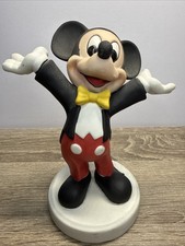 Vtg 1985 Disney 7” Mickey Mouse In Tuxedo Porcelain Statue Figurine Hong Kong picture