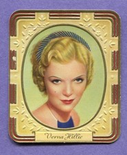 1936 GARBATY SULTAN NR.6 3 1/3 FILMSTERNE TOBACCO CARD #21 VERNA HILLIE picture