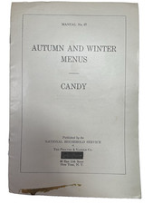 1929 Proctor & Gamble Manual No. 27 Menu Candy Recipes Nat'l Household Svc Rare picture