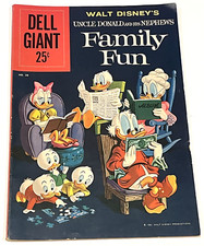 WALT DISNEY'S UNCLE DONALD AND HIS NEPHEWS FAMILY FUN  COMIC 1960 DELL GIANT 38 picture