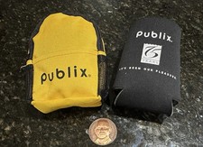 Publix Collectible Lot 3 - VTG Coin Mini Yellow Bag/Case and Koozie Swag 3 Items picture