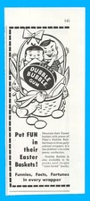 1953 Dubble Bubble chewing gum candy print ad Easter basket bunny kids picture