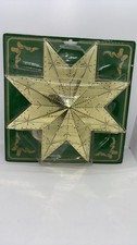 Vintage Lillian Vernon Brass Moravian Star Light - Made in Sweden picture