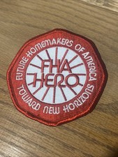 FHA Hero Future Homemakers Of America Toward New Horizons Patch Rare Vtg picture