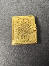 Vintage Gold Toned Avon Memory Book for Perfume Glacé picture