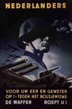 WWII German Third Reich Netherlands Elite Recruitment Propaganda Poster Print picture