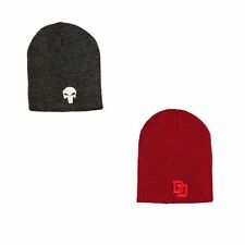 Marvel Daredevil & Punisher Reversible Beanie Hat Cap Loot Crate NEW picture