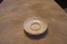 Fenton Art Glass Milk Glass Hobnail Round Pillar Candleholder Centerpiece Bowl picture