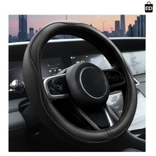 Funda de cuero para volante de coche de 15 pulgadas Microfibra para Automóvil picture