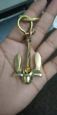 Halloween Brass Anchor & Shackle Key Chain Key Ring Navy picture