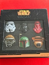 Disney Pin 2015 Star Wars Weekend Helmet Box Set of 6 pins LE 1000 picture