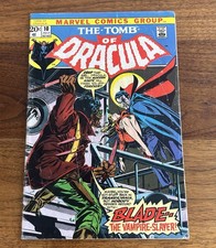 Solid Copy Of Tomb Of Dracula #10   1st App of Blade  1973 picture