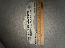 Vtg Phillips 66 Homans Service Station San Francisco Ca License Plate Topper picture