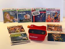 Vintage View-Master 3D Viewer Red with Orange Lever and Classic Reels picture