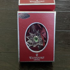 New 2006 Waterford Snowstar Crystal Christmas Ornament With Hanger picture